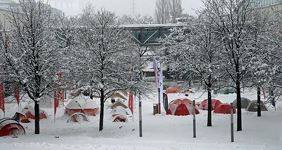 Viel Schnee lag draussen passend zur ISPO Munich 19 vom 03.-06.02.2019 (©Foto.Mrtin Schmitz)